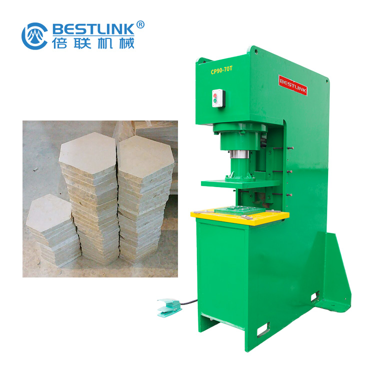 CP90 Hydraulic Stone Stamping Machine for pressing 10CM thickness stones