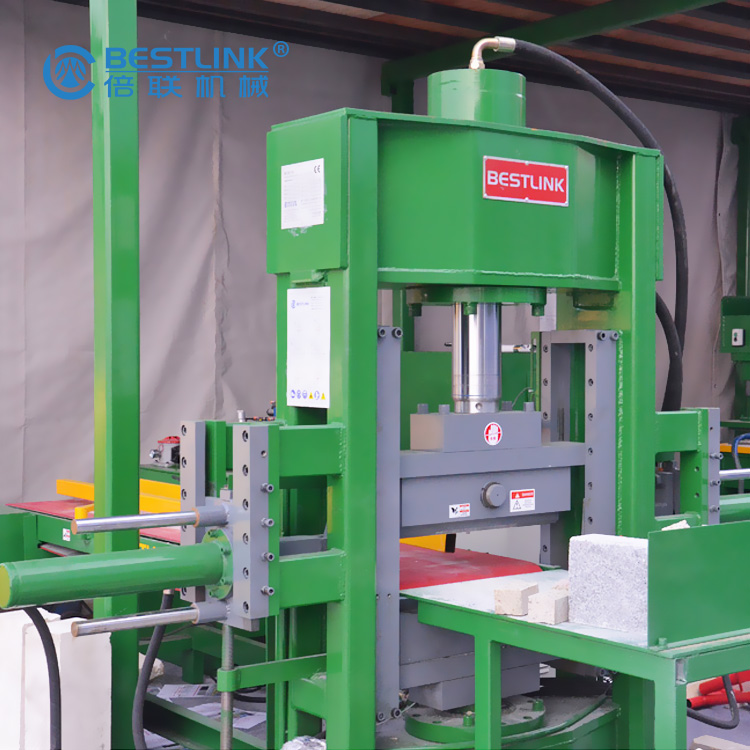 4 sides stone splitting machine with conveyor systems form Xiamen Bestlink Factory