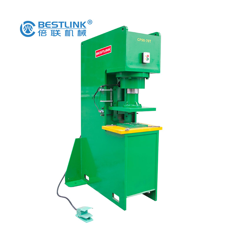 CP90 70T Customized Stone Stamping Machine for Large Stone Recycling Sent To USA