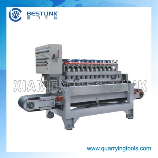 Head swing polishing machine for stone slabs and stone mosaic