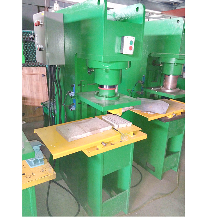 Bestlink Hydraulic press machine for stamping marble slab into various paving stone, with over 45 shapes die optional