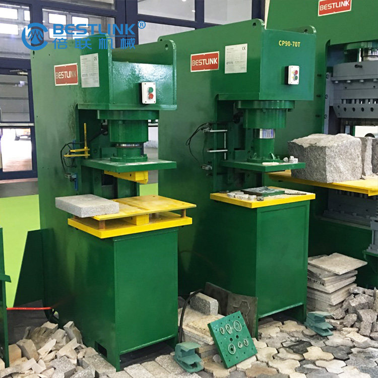Stone Press Machine to Stamp The Paving Stones, Granite Marble Cutting Machine