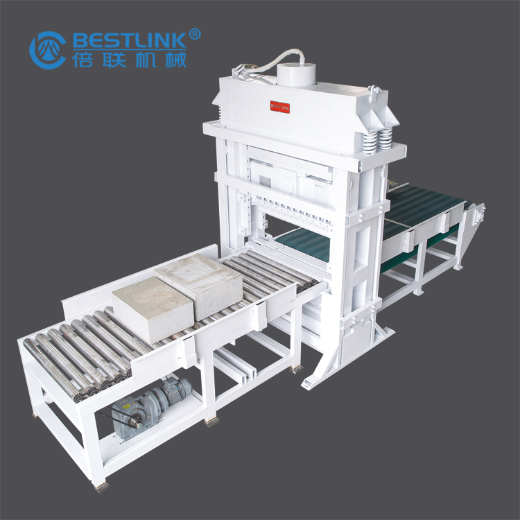 Hydraulic Stone Splitting Machine with Conveyor Belt Are Able To Cutting Granite\marble\basalt\sandstone in Max.width 1000mm by Max. Height 300mm.
