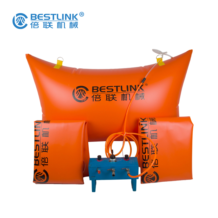 Customized size quarry mining drilling tools High efficiency polymer air pushing bag pushing stone