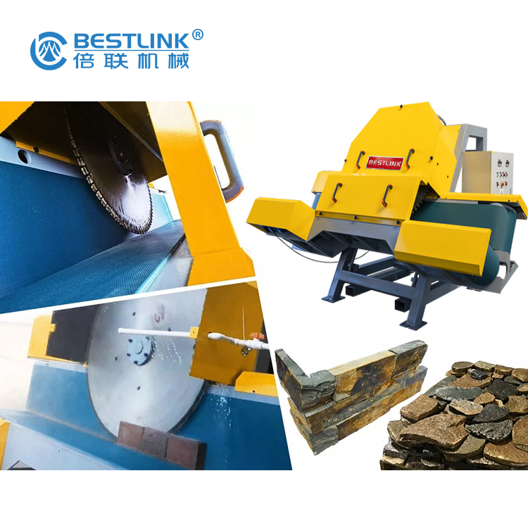30HP 60HP Thin Stone Veneer Saw Corner Cutting Machine