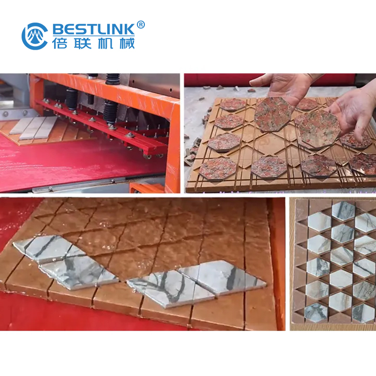 Bestlink Factory Multi Blades Automatic Tile Mosaic stone Cutting Machine