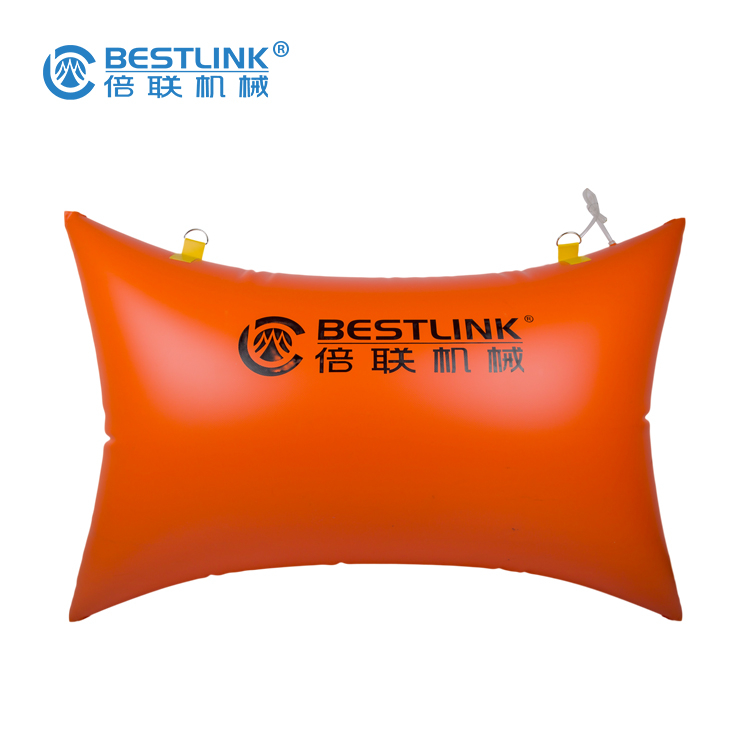 Customized size quarry mining drilling tools High efficiency polymer air pushing bag pushing stone