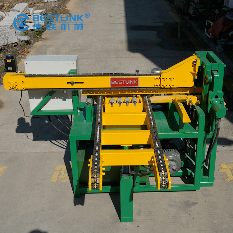 Automatic Cubic stone splitting machine test machine adjustment test video